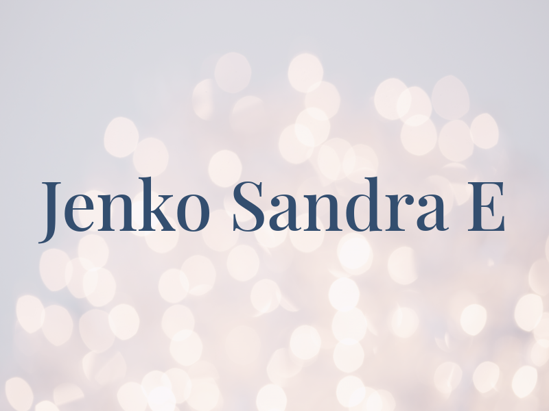 Jenko Sandra E