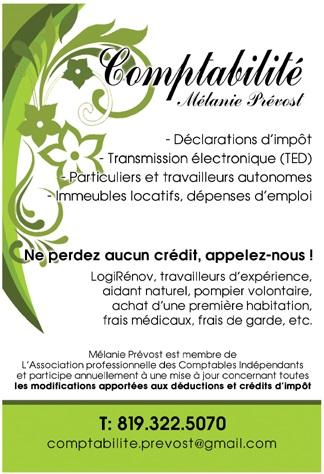 Comptabilité Mélanie Prévost