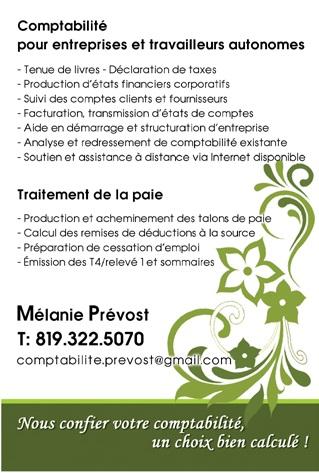 Comptabilité Mélanie Prévost