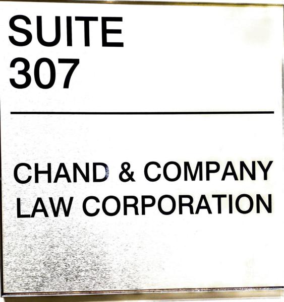 Chand & Company Law Corporation