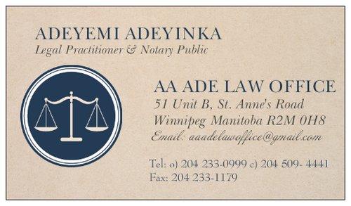 AA ADE LAW Office