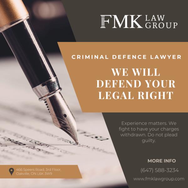 FMK Law Group: Criminal Lawyer Brampton, Oakville & More