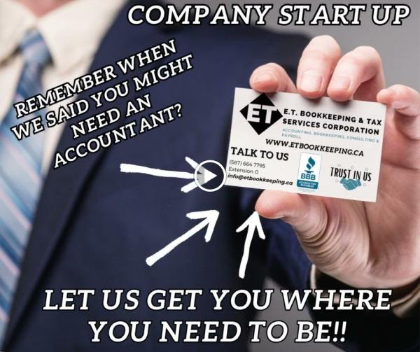 E.T. Bookkeeping & Tax Services Corporation