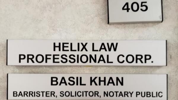 Basil Khan Lawyer - Helix Law Professional Corporation