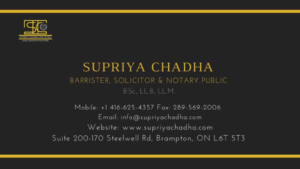 Supriya Chadha Law Professional Corporation