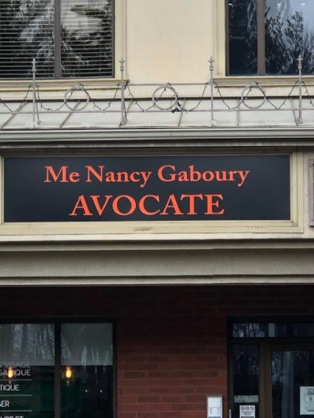 Nancy Gaboury, Avocate