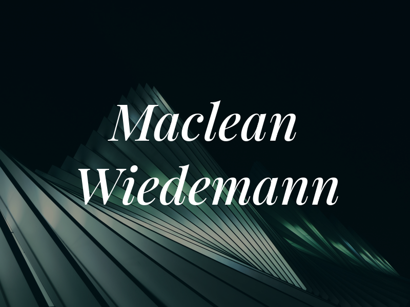 Maclean Wiedemann