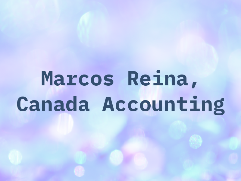 Marcos Reina, Canada Accounting