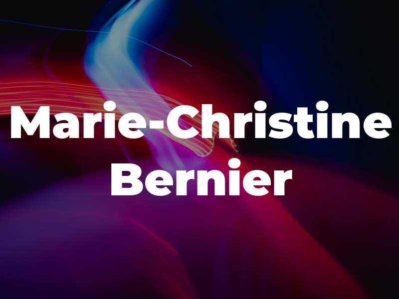 Marie-Christine Bernier