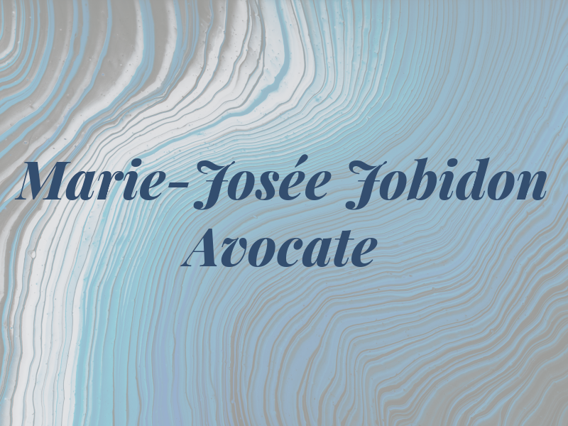 Marie-Josée Jobidon Avocate