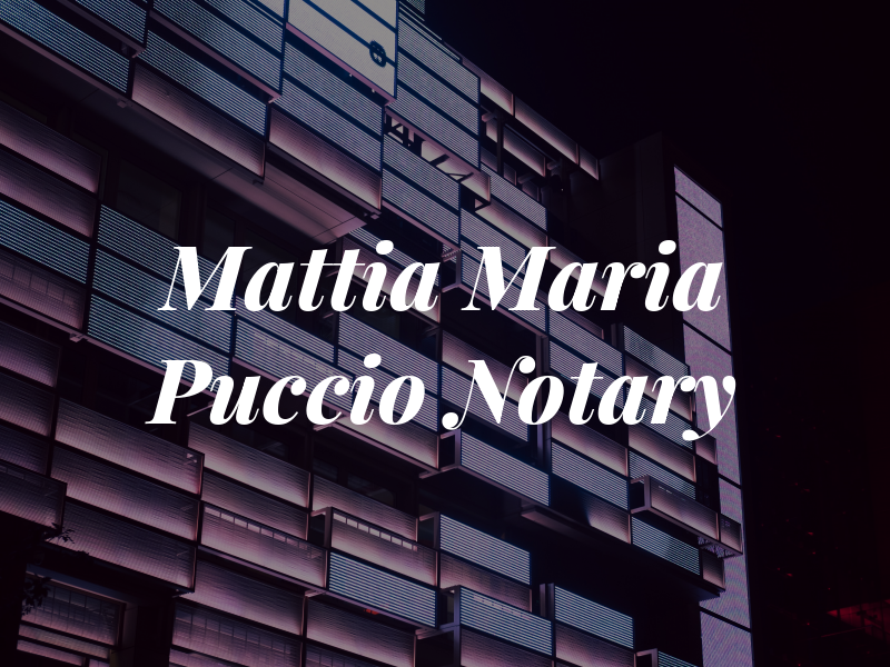 Mattia Maria Puccio Notary