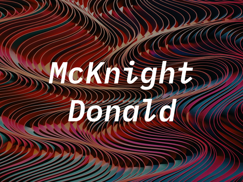 McKnight Donald