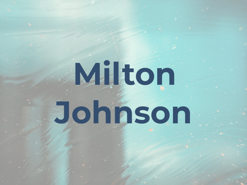 Milton Johnson