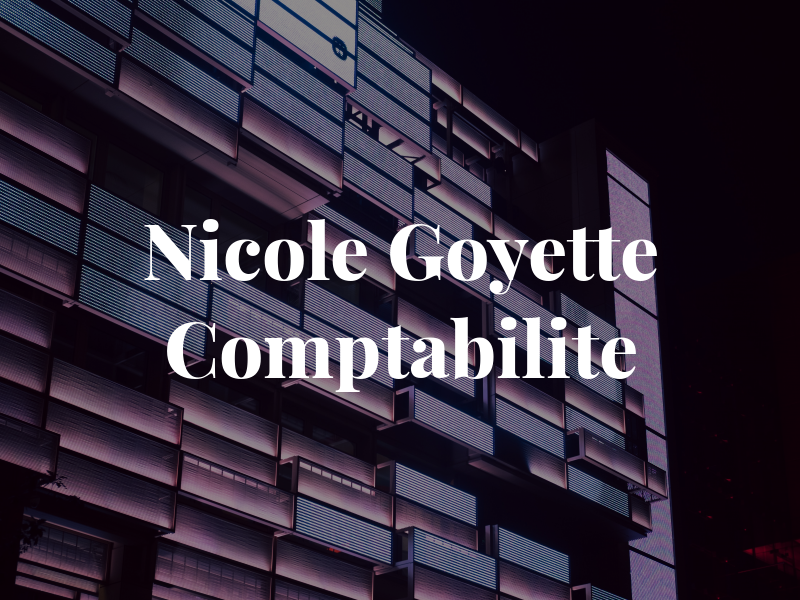 Nicole Goyette Comptabilite