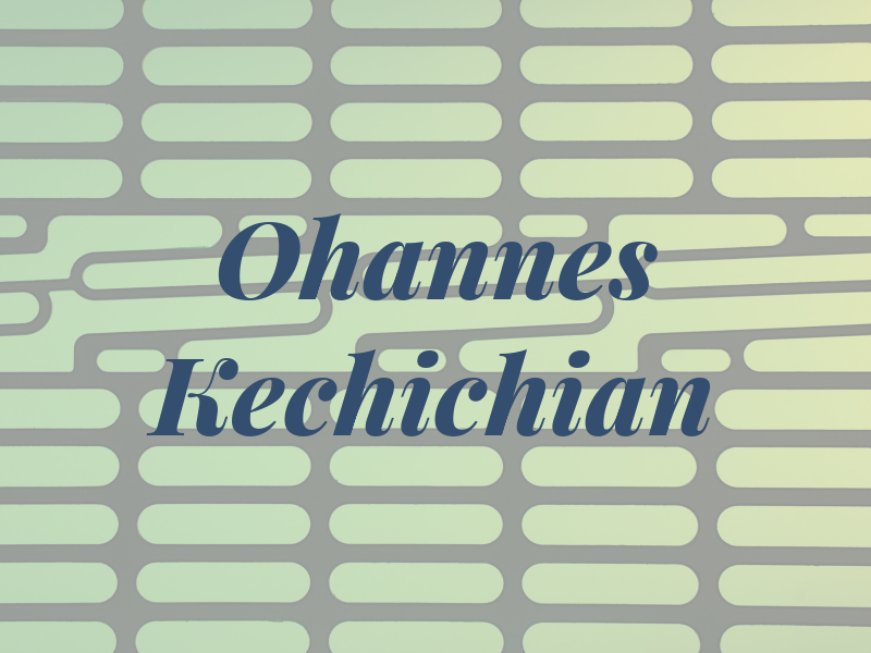 Ohannes Kechichian