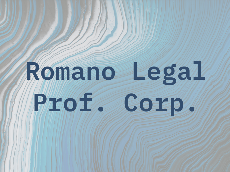 A. P. Romano Legal Prof. Corp.