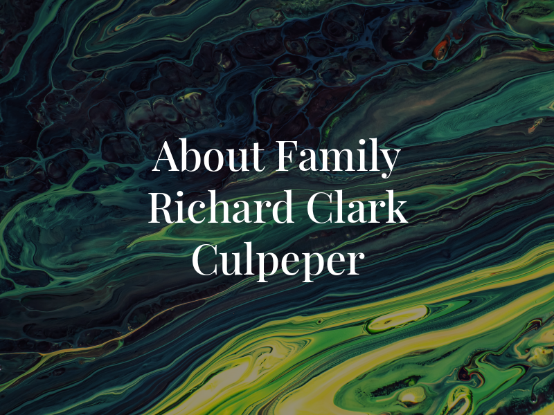 All About Family Law - Richard Clark Culpeper
