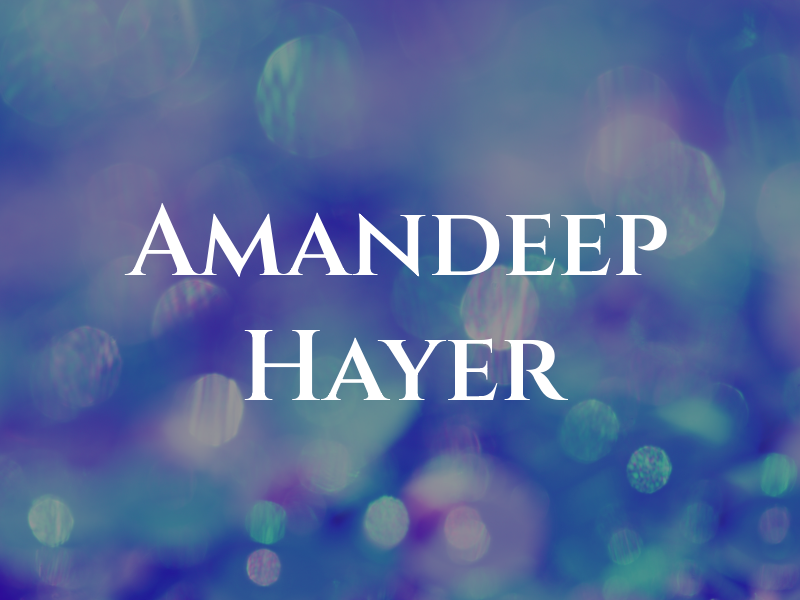 Amandeep Hayer