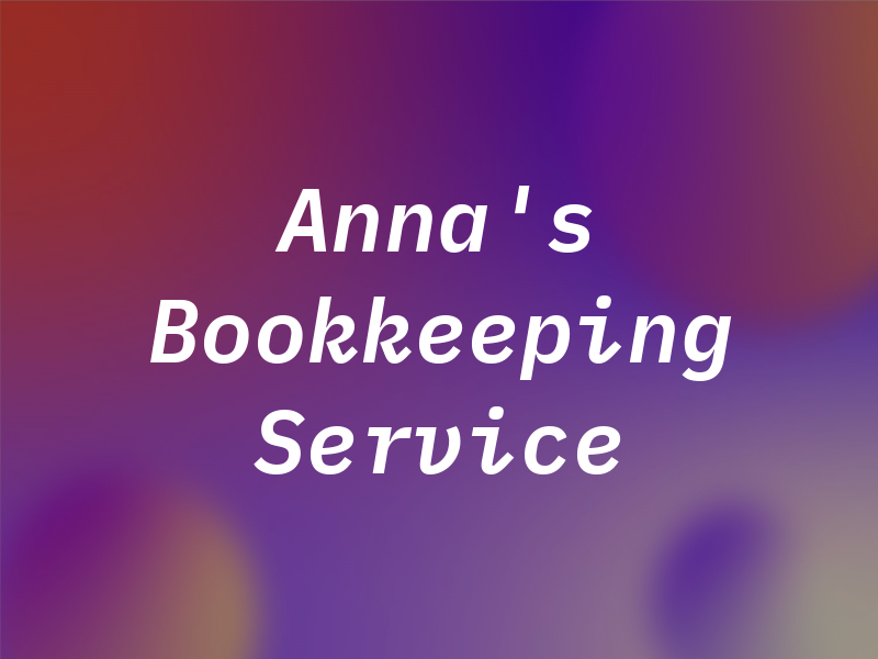 Anna's Bookkeeping and Tax Service
