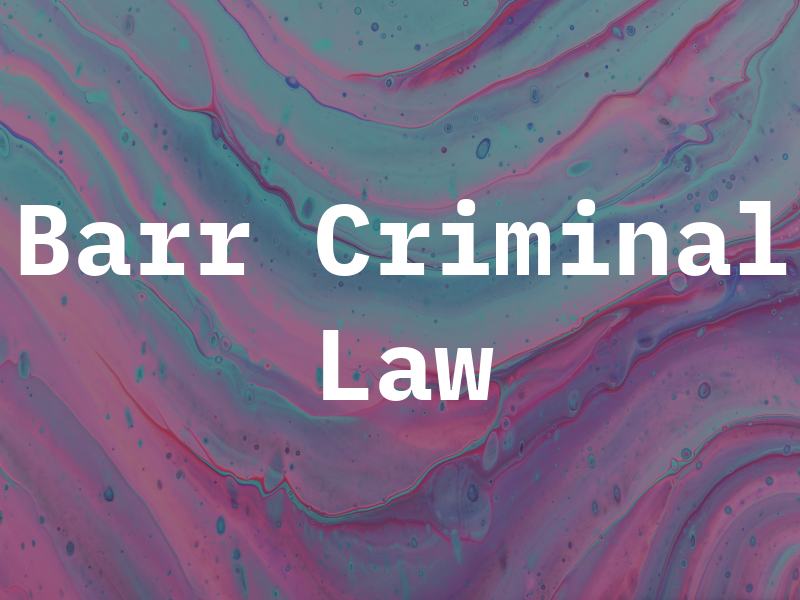Barr Criminal Law