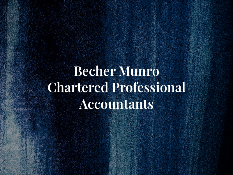 Becher Munro Chartered Professional Accountants