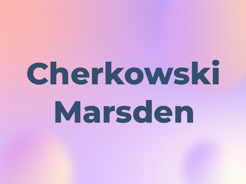 Cherkowski Marsden