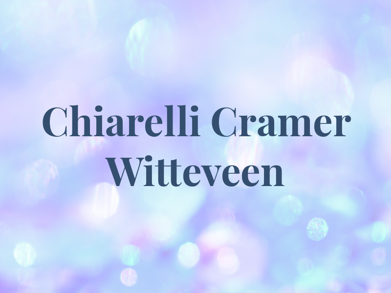 Chiarelli Cramer Witteveen