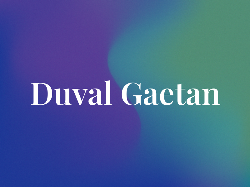 Duval Gaetan
