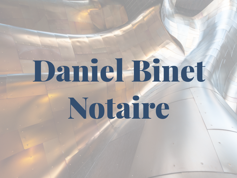 Daniel Binet Notaire