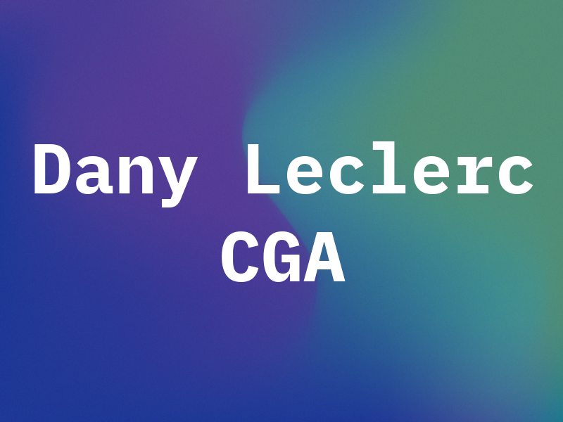 Dany Leclerc CGA