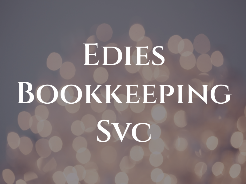 Edies Bookkeeping Svc