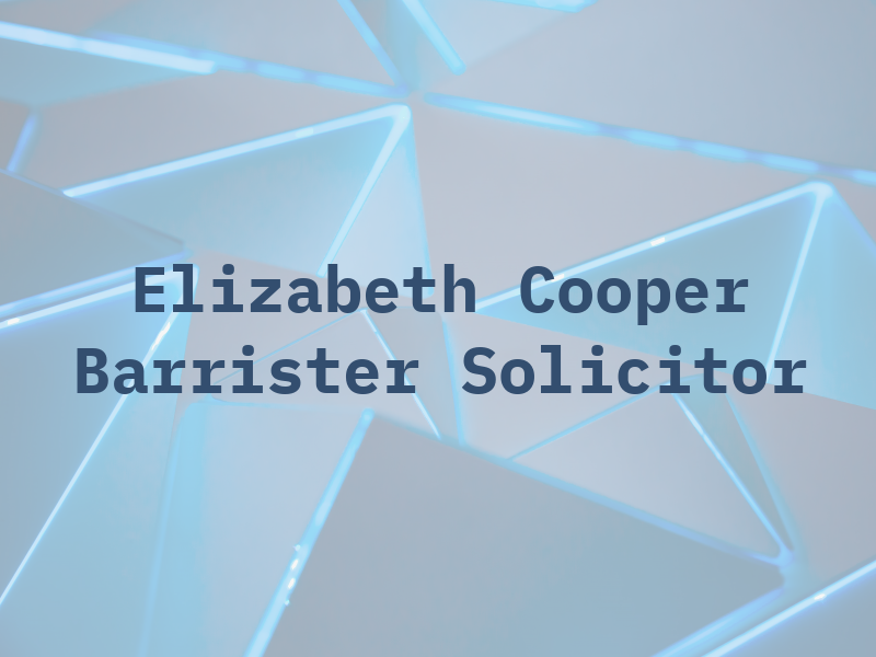 Elizabeth Cooper Barrister & Solicitor