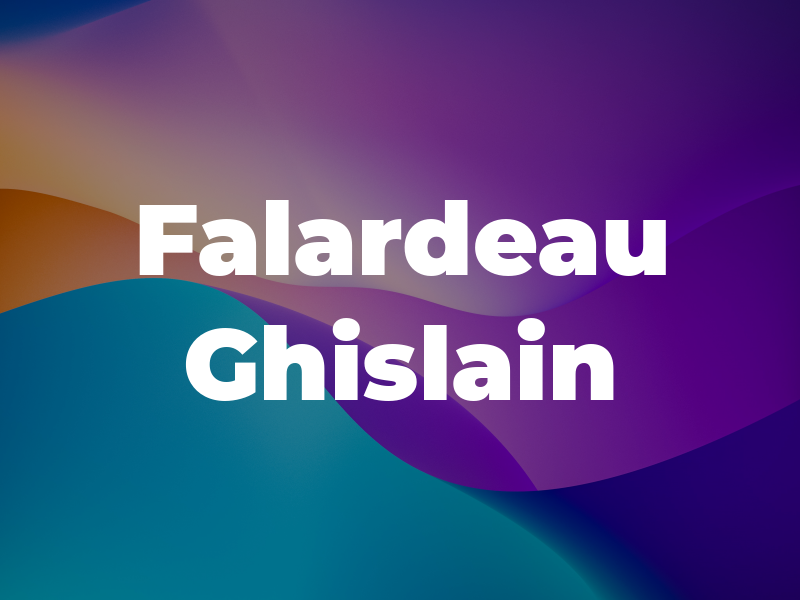 Falardeau Ghislain