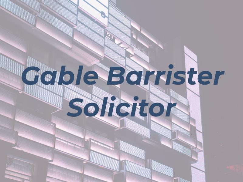 Gable Law Barrister & Solicitor