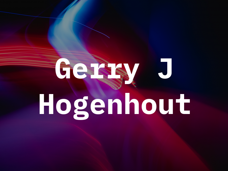 Gerry J Hogenhout