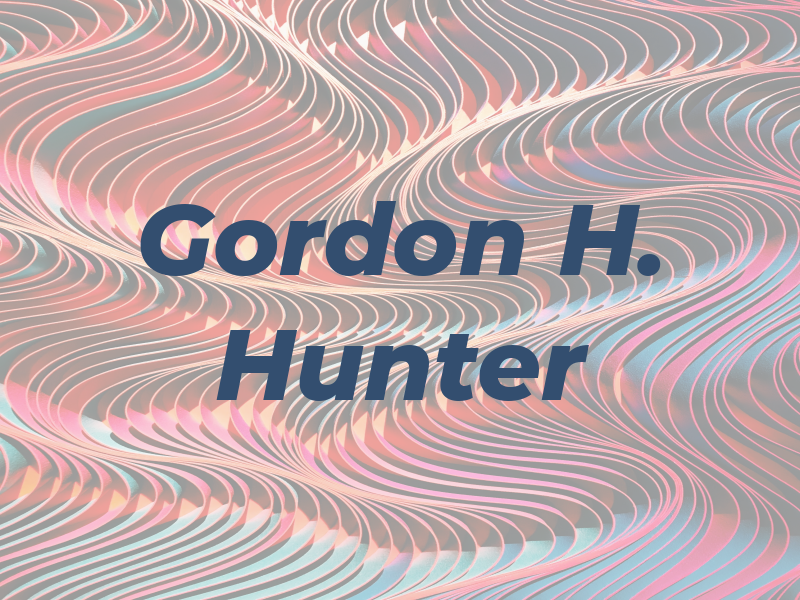 Gordon H. Hunter