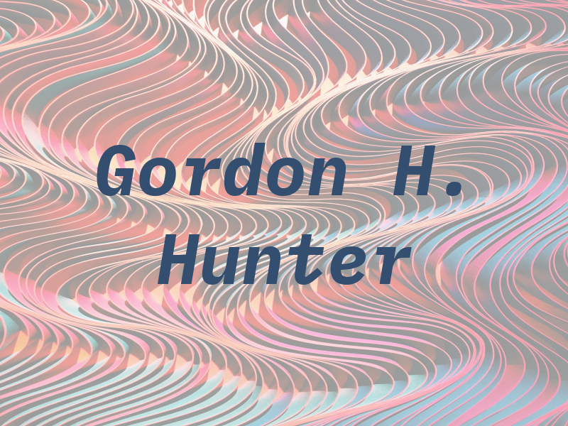 Gordon H. Hunter