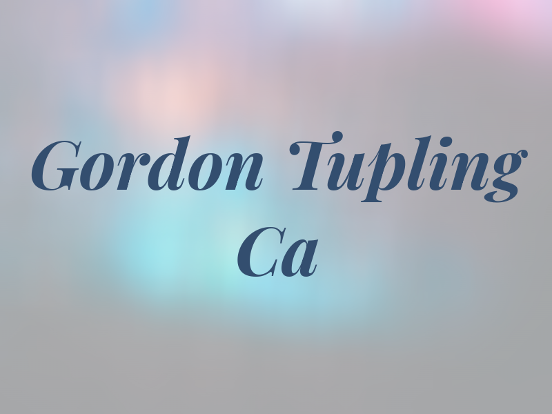 Gordon Tupling Ca