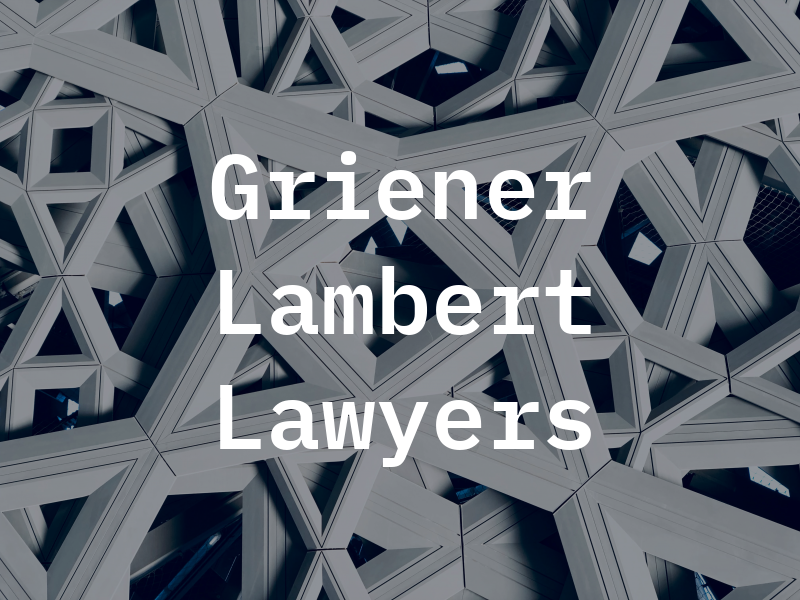 Griener Lambert Lawyers