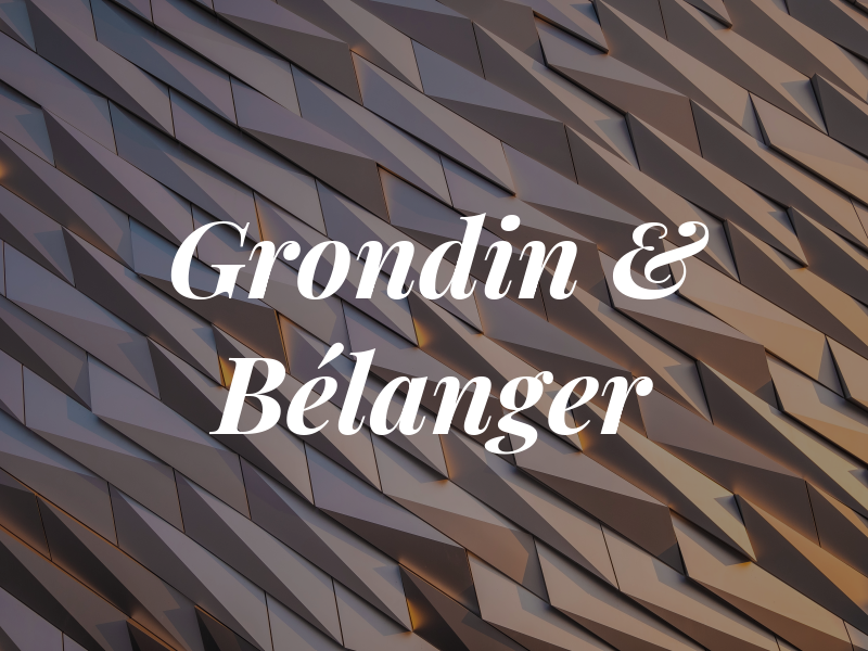 Grondin & Bélanger