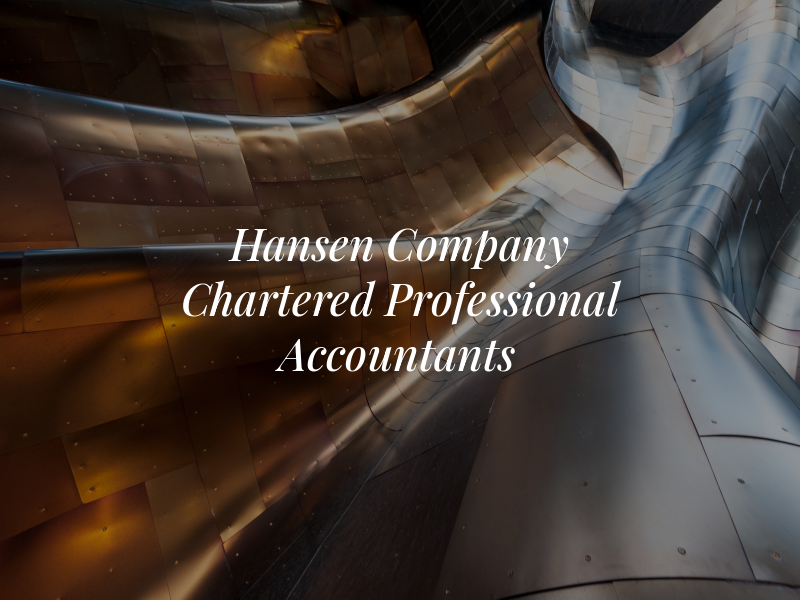 Hansen & Company Chartered Professional Accountants