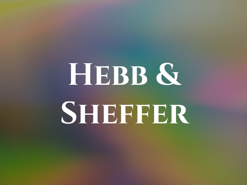 Hebb & Sheffer