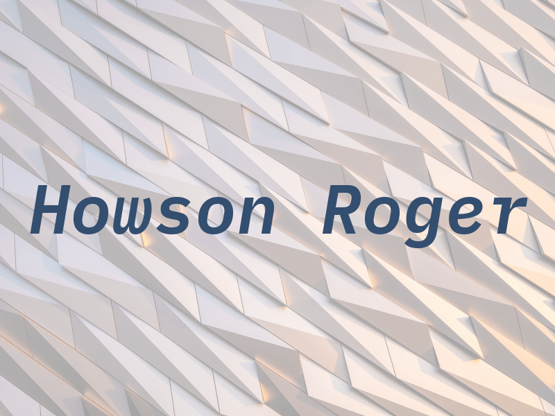 Howson Roger