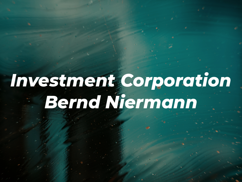 IPC Investment Corporation - Bernd Niermann
