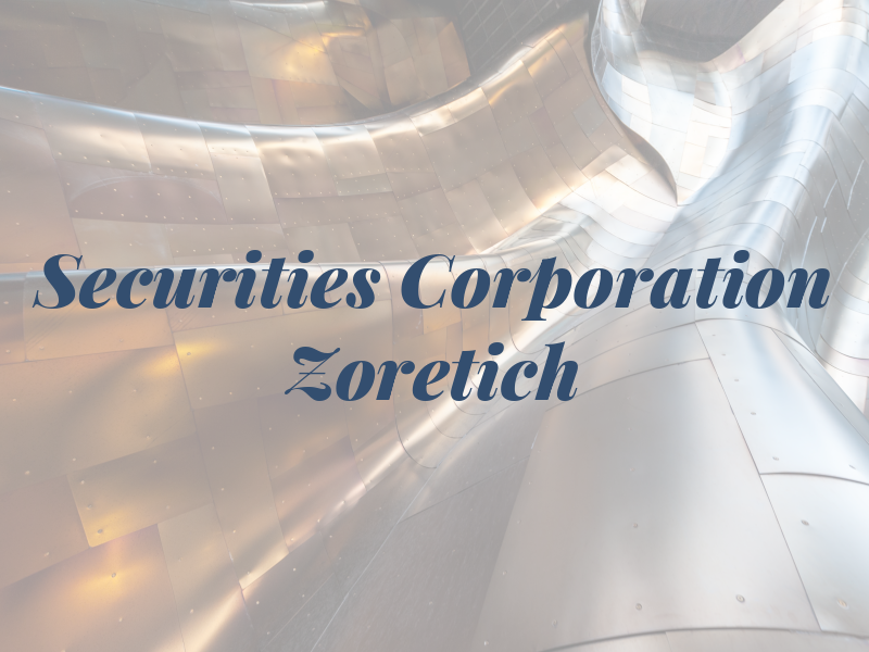 IPC Securities Corporation - Jim Zoretich