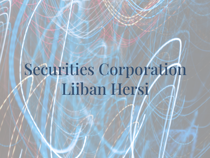 IPC Securities Corporation - Liiban Hersi