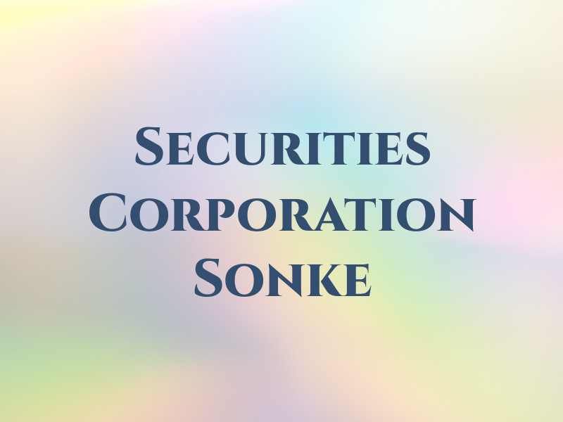 IPC Securities Corporation - Ron Sonke