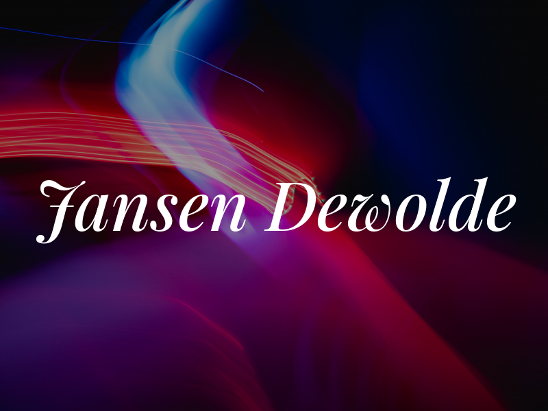 Jansen Dewolde