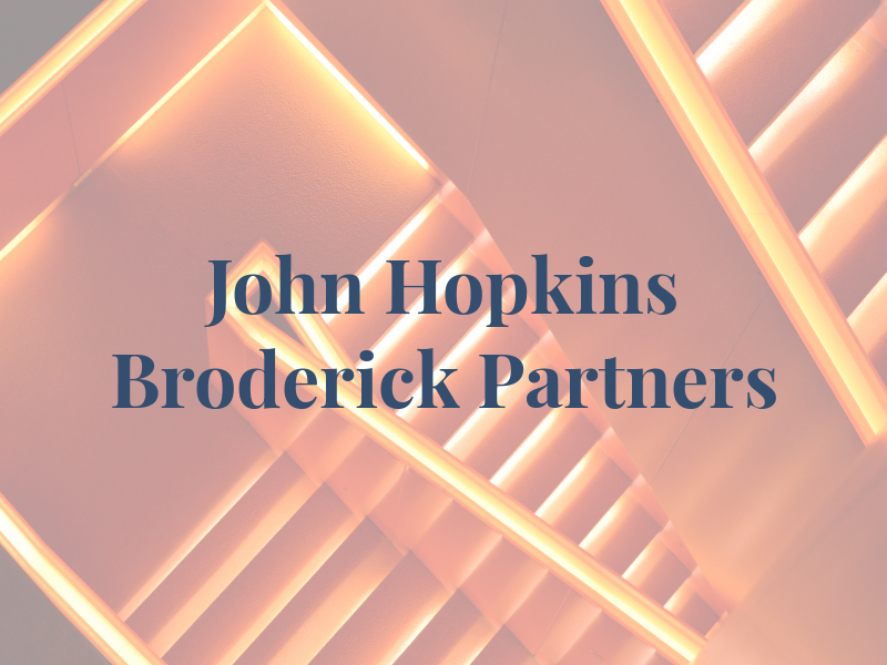 John B Hopkins : Broderick & Partners
