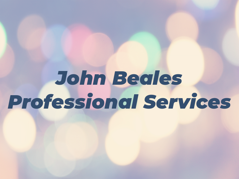 John Beales Professional Services